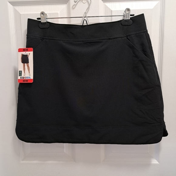 ❤️ NWT 32° Degrees Active Skort Women's Black Stretch Skirt With Shorts - Picture 3 of 13